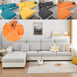 Wrap-around stretch sofa cover