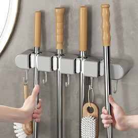 ✨Hot Sale✨Multifunctional Mop Holder with Hook