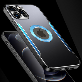 Metal Ring Fine Hole Anti-Fall Protective Shell For iPhone