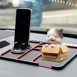 Anti-Skid Car Dashboard Sticky Pad, 4 in 1Multi-function Non-slip Phone Holder