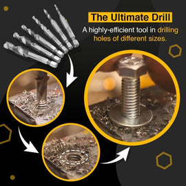 6pcs High-speed Steel Thread Spiral Screws Set
