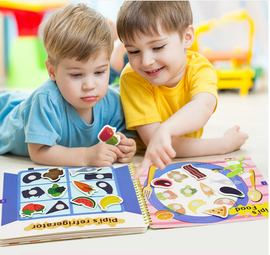 Busy Book for Child to Develop Learning Skills, Children's Puzzle Early Education Busy Book