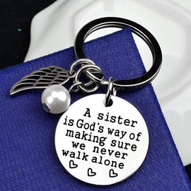 Sister Keyring, Gift Keychain for Best Friends