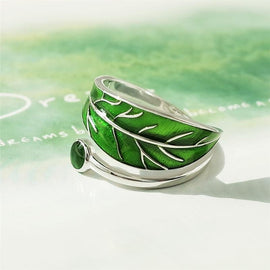 Adjustable Open Leaf Ring