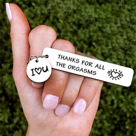 For Love - Thanks For All The Orgasms Couple Keychains