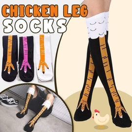 Crazy Funny Chicken Legs Knee-High Socks