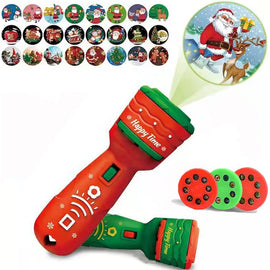 Christmas Flashlight Projector Torch Lamp Toy