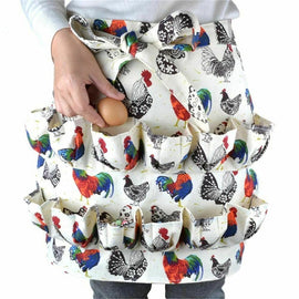 Multi-Pocket Eggs Harvest Working Aprons