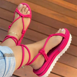 Thick Bottom Woven Sandals Beach Sandals