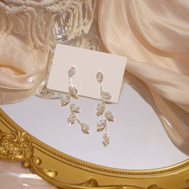Shiny Crystal Vine Earrings