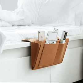 Sofa Bedside Felt Storage Bag with Pockets Hanging Organizer