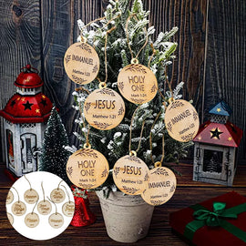 Names Of Jesus Jesus Advent Ornaments Christmas Hanging Decoration