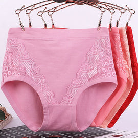 Plus Size High Waist Leak Proof Cotton Panties