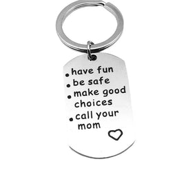 Reminder To Do Things Stainless Steel Keychain