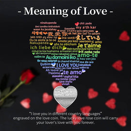 Love Gift🎁Rose Heart-Shaped Commemorative Coin
