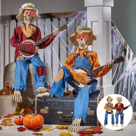 💀Halloween pre sale-50% Off Now💀Funny Animated Dueling Banjo Skeletons