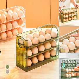 Automatic Flip Egg Storage Box